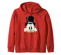 Disney DuckTales Scrooge McDuck Big Face Felpa con Cappuccio