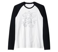 Disney Dumbo 85th Anniversary Animation Model Sheet Sketches Maglia con Maniche Raglan