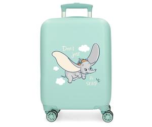Disney Dumbo Fly Luggage - Bagaglio per bambini, unisex per bambini, bagaglio a mano Dumbo con lucchetto a combinazione laterale e 4 ruote realizzato in ABS, un materiale rigido e leggero.