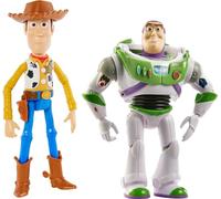 TOY STORY WOODY e BUZZ LIGHTYEAR 2 Figure 18cm snodabili DISNEY PIXAR HWR88