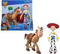 Mattel Disney Pixar Toy Story 5 - Jessie e Bullseye il Fedele Destriero, set da 2 action figures da 18cm, cappello da cowgirl rimovibile e design fedele al film 2026, 3+ anni, JKV21