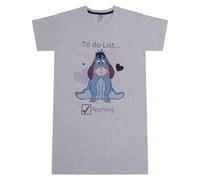 Disney Eeyore/IH-Oh da Winnie The Pooh Cotone Donna Camicia da Notte, Eeyore, Dimensione 36-38, Grigio