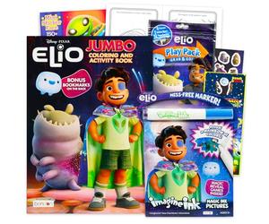 Disney Elio - Set di libri da colorare e attività per bambini, con pagine da colorare, adesivi e altro ancora, Disney Elio Coloring Books 4-8, 3-5, 8-12