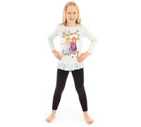 Disney Elsa, Anna Ragazze 7-8 anni T-shirt a maniche lunghe