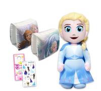 Disney Elsa - Set di giocattoli da nuoto in peluche, con Elsa di Frozen da 40,6 cm, anello gonfiabile, più adesivi, altro ancora | Disney Frozen Doll peluche per bambini, ragazzi e ragazze