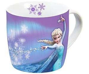 Disney Elsa Tazza in Porcellana, Multicolore, 8 cm