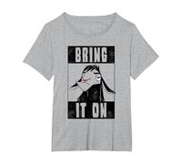 Disney Emperor's New Groove Kuzco Bring It On Maglietta, Donna plus-size, Grigio Melange, 3X