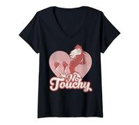 Disney Emperor's New Groove Kuzco No Touchy Maglietta con Collo a V