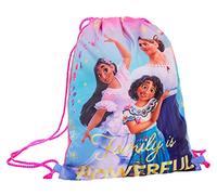 Disney Encanto - Borsa da ginnastica con coulisse per ragazze, kit da palestra, per bambini, Mirabel, per bambini, Rosa / Blu, Taglia unica, Borsa con coulisse