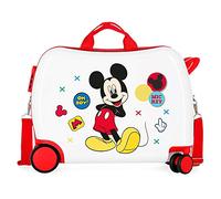 Disney Enjoy the Day Valigia per Bambini, 38 cm, Bianco