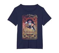Disney Evil Queen Poisonous Gradient Card Maglietta, Donna plus-size, Navy, 1X