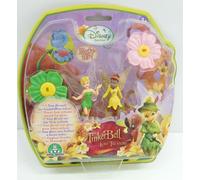Disney Fairies Tinker Bell. Blister n. 2 Fatine, 2 basi floreali (Verde-Rosa)...