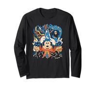 Disney Fantasia Mickey Mouse Sorcerer’s Apprentice Retro Maglia a Manica