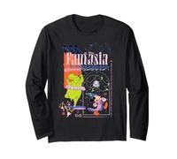 Disney Fantasia Sorcerer's Apprentice Mickey & Hippo Retro Maglia a Manica