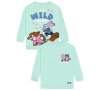 Disney Felpa Bambina Zootopia, Felpa Ragazza Nick Wilde E Judy Hopps, Abbigliamento Bambina Cotone, Maglione Ragazza, 5-6 Anni