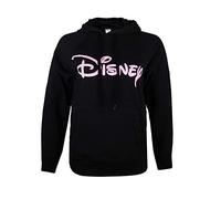 Disney Felpa con Cappuccio da Donna con Logo Semplice, Nera (Nero Nero), 12 UK