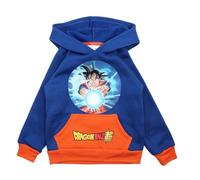 Disney Felpa con Cappuccio Dragon Ball Z da Bambino Sweater, Marina, 4 Anni Boy's
