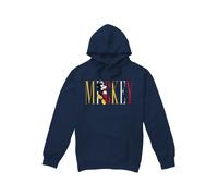 Disney Felpa con Cappuccio Topolino Nome Multicolore Uomo (TV4687)