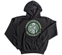 Disney Felpa con Cappuccio Uomo The Mandalorian Wear Beskar Nero