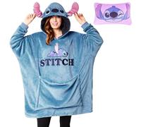 Disney Felpa Donna - Felpa Coperta di Pile Taglia Unica - Felpa Oversize Donna Ripiegabile A Cuscino - Stitch Gadget Ufficiale (Stitch)