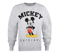 Disney Felpa Mickey Mouse Hello da Donna, Grigio Chiaro, 14 UK