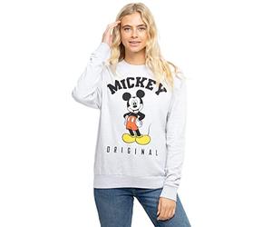 Disney Felpa Mickey Mouse Hello da Donna, Grigio Chiaro, 14 UK