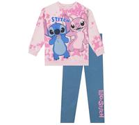 Disney Felpa Stitch E Leggins Lilo E Stitch Bambina | Maglione Bambine | Leggings Completo Bambina | Rosa 12-13 anni