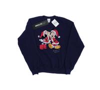 Disney Felpa Topolino e Minnie Mouse Bacio di Natale Donna (BI9140)
