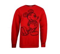 Disney Felpa Topolino Schizzo Girocollo Donna (TV2642)