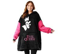 Disney Felpe con Cappuccio da Donna Felpa Coperta Oversize in Pile Felpa Invernale Donna Ragazza Stitch Jack Skellington (Carbone/Evil Queen)