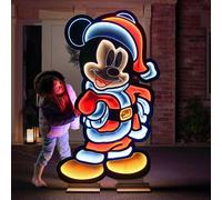 Disney Figurina LED A Specchio Infinity Multicolore Natale Da Interno/Esterno