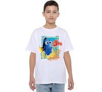 Disney Finding Dory Nemo - Maglietta Unisex per Bambini, Bianco, 9-10 Anni