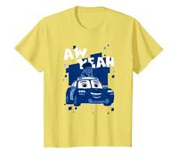 Disney Firebuds Jayden & Piston Aw Yeah! Maglietta, Bambini, Limone, 2 anni