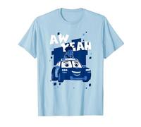 Disney Firebuds Jayden & Piston Aw Yeah! Maglietta, Uomo, Celeste, S