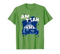 Disney Firebuds Jayden & Piston Aw Yeah! Maglietta, Uomo, Erba, XXL