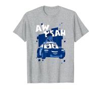 Disney Firebuds Jayden & Piston Aw Yeah! Maglietta, Uomo, Grigio Melange, 3XL