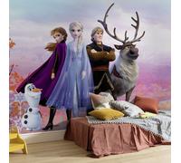 Disney Foto Parati 368x254 CM Bambina Camera da Letto Murale Olaf Anna Elsa