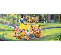 Disney Foto Parati Bianco Neve 202x90cm Bambina Camera da Letto Panoramico Stile