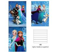 Disney Frozen 10 Maxi Quaderni Rigatura 1R Righe per Scuole Medie Superiori