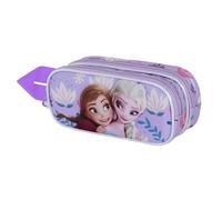 Disney Frozen 2 Beauty-Astuccio 3D Doppio, Lilla, 22 x 10 cm