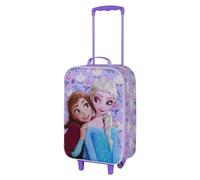 Disney Frozen 2 Beauty-Valigia Trolley Soft 3D, Lilla, 17 x 33 x 52 cm, Capacità 26 L