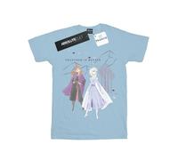Disney Frozen 2 Better Together Maglietta Elsa e Anna Ragazze (BI19493)