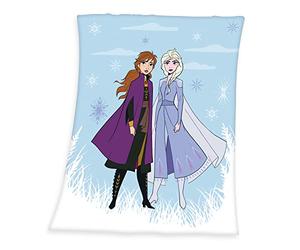 Disney Frozen 2 Coperta Plaid, 130x160 cm, 100% Poliestere, Pile