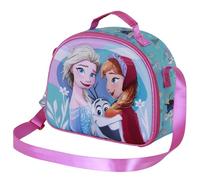 Disney Frozen 2 Family-Borsa Porta Merenda 3D, Blu, 26 x 20 cm