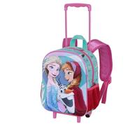 Disney Frozen 2 Family-Zainetto 3D con Ruote Piccolo, Blu, 26 x 34 cm, Capacità 7 L