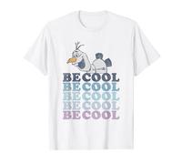 Disney Frozen 2 Olaf Be Cool Colorful Word Stack Maglietta