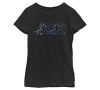 Disney Frozen 2 Salamander Girl's Solid Crew Tee, Black, Large