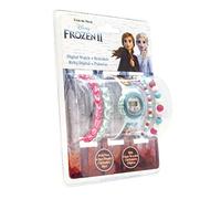 Disney Frozen 2 - Set Orologio Lcd Con 4 Braccialetti di Perle