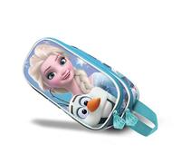Disney Frozen 2 Sparkle-Astuccio 3D Doppio, Blu, 22 x 10 cm