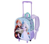 Disney Frozen 2 Spring-Zainetto 3D con Ruote Piccolo, Blu, 26 x 34 cm, Capacità 7 L